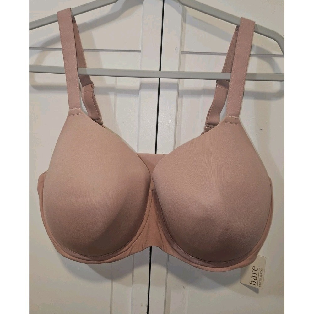 NWT Bare Necessities Bra Womens 40G  Lined T-Shirt Underwire Rosy Beige